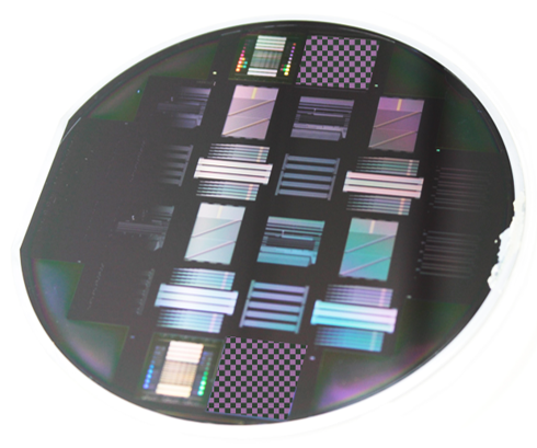 LNOI waveguide components on a wafer scale.